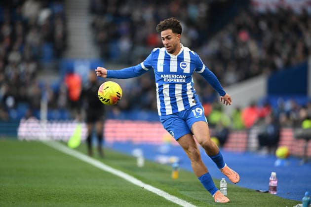 Brighton and Hove Albion v Burnley, Premier League Brighton And Hove Albion forward Charalampos Kostoulas (19) during the Premier League match between Brighton and Hove Albion and Burnley at the American Express Stadium, Brighton and Hove, UK on 3 January 2026. Brighton and Hove American Express Stadium East Sussex UK Editorial use only DataCo restrictions apply See www.football-dataco.com , Copyright: xPaulxBockingx PSI-23518-0013