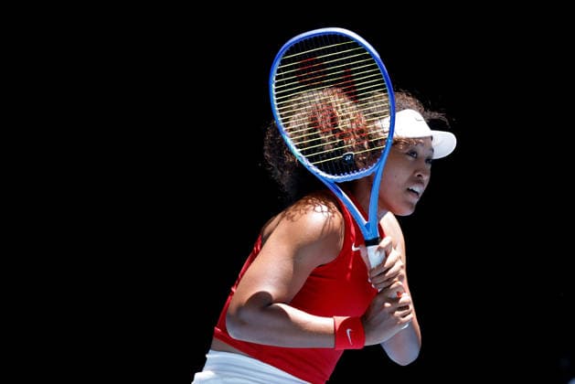 TENNIS UNITED CUP PERTH, Naomi Osaka of Japan in action against Katie Swan of Great Britain during the United Cup day three match between the Great Britain and Japan at RAC Arena in Perth, Sunday, January 4, 2026. ( NO ARCHIVING, EDITORIAL USE ONLY PERTH WESTERN AUSTRALIA AUSTRALIA  Copyright: xRICHARDxWAINWRIGHTx 20260104116728728684