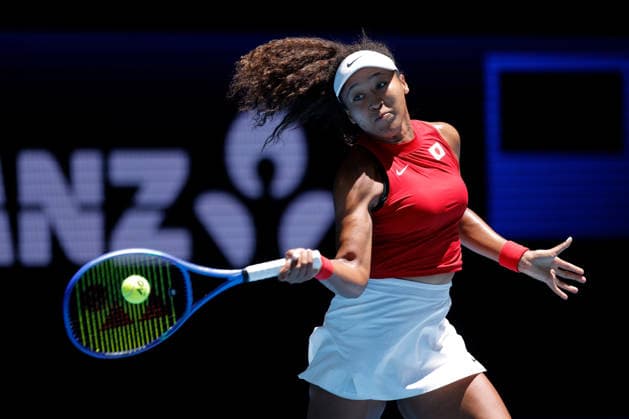 TENNIS UNITED CUP PERTH, Naomi Osaka of Japan in action against Katie Swan of Great Britain during the United Cup day three match between the Great Britain and Japan at RAC Arena in Perth, Sunday, January 4, 2026. ( NO ARCHIVING, EDITORIAL USE ONLY PERTH WESTERN AUSTRALIA AUSTRALIA  Copyright: xRICHARDxWAINWRIGHTx 20260104191806937910