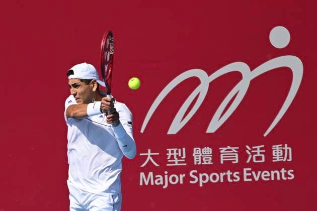 Hong Kong Tennis Open - Day 1 Alejandro Tabilo, a Chilean tennis player, during a match at the Hong Kong Tennis Open on January 4, 2026 in Hong Kong. (Photo by Kobe Li Nexpher Images) Hong Kong