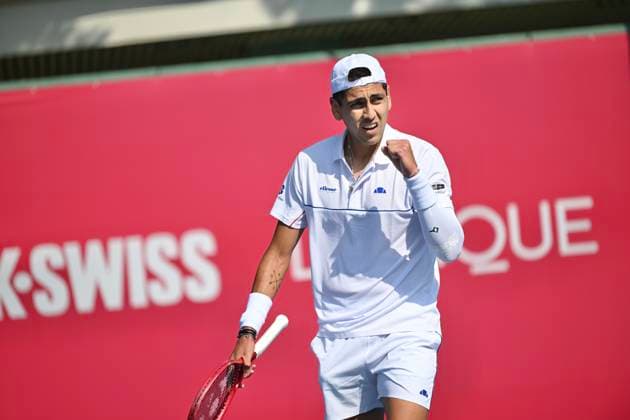 Hong Kong Tennis Open - Day 1 Alejandro Tabilo, a Chilean tennis player, during a match at the Hong Kong Tennis Open on January 4, 2026 in Hong Kong. (Photo by Kobe Li Nexpher Images) Hong Kong