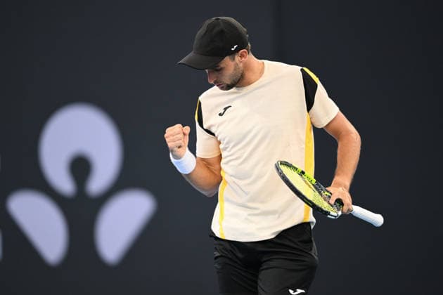 TENNIS BRISBANE INTERNATIONAL, Aleksandar Vukic of Australia in action during day 1 of the Brisbane International tennis tournament at Pat Rafter Arena in Brisbane, Sunday, January 4, 2026. ( NO ARCHIVING, EDITORIAL USE ONLY BRISBANE QUEENSLAND AUSTRALIA  Copyright: xZAINxMOHAMMEDx 20260104117375880695