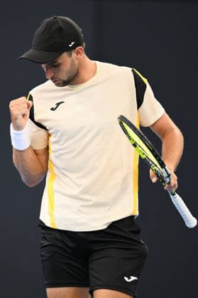 TENNIS BRISBANE INTERNATIONAL, Aleksandar Vukic of Australia in action during day 1 of the Brisbane International tennis tournament at Pat Rafter Arena in Brisbane, Sunday, January 4, 2026. ( NO ARCHIVING, EDITORIAL USE ONLY BRISBANE QUEENSLAND AUSTRALIA  Copyright: xZAINxMOHAMMEDx 20260104166871109382