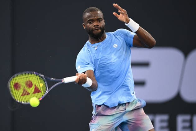 TENNIS BRISBANE INTERNATIONAL, Frances Tiafoe of The United States in action during day 1 of the Brisbane International tennis tournament at Pat Rafter Arena in Brisbane, Sunday, January 4, 2026. ( NO ARCHIVING, EDITORIAL USE ONLY BRISBANE QUEENSLAND AUSTRALIA  Copyright: xZAINxMOHAMMEDx 20260104117573669724