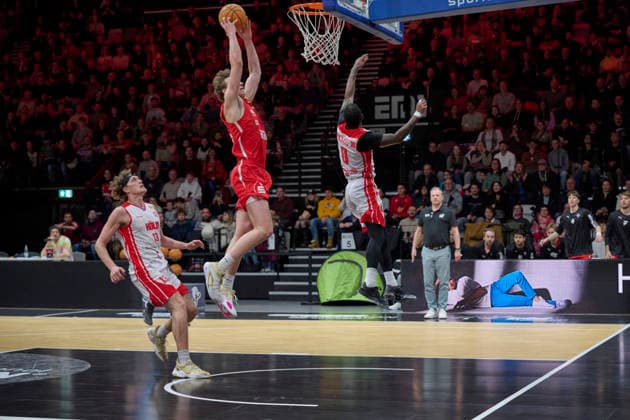 Nürnberg Falcons BC vs. RheinStars Köln, Basketball, 2. Basketball Bundesliga, Bundesliga, Barmer Liga, Pro-Serie A, Nürnberg, KIA Metropol Arena 30nullvier Photographie Nürnberg KIA Metropol Arena Bayern Deutschland Copyright: xAmerican-Football.Networkx