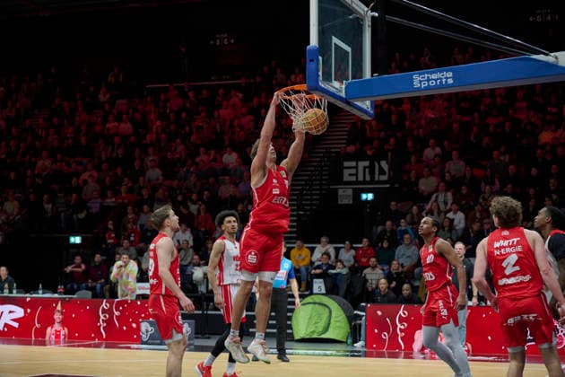 Nürnberg Falcons BC vs. RheinStars Köln, Basketball, 2. Basketball Bundesliga, Bundesliga, Barmer Liga, Pro-Serie A, Nürnberg, KIA Metropol Arena 30nullvier Photographie Nürnberg KIA Metropol Arena Bayern Deutschland Copyright: xAmerican-Football.Networkx