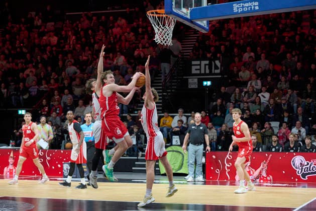 Nürnberg Falcons BC vs. RheinStars Köln, Basketball, 2. Basketball Bundesliga, Bundesliga, Barmer Liga, Pro-Serie A, Nürnberg, KIA Metropol Arena 30nullvier Photographie Nürnberg KIA Metropol Arena Bayern Deutschland Copyright: xAmerican-Football.Networkx