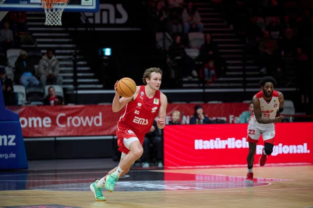 Nürnberg Falcons BC vs. RheinStars Köln, Basketball, 2. Basketball Bundesliga, Bundesliga, Barmer Liga, Pro-Serie A, Nürnberg, KIA Metropol Arena 30nullvier Photographie Nürnberg KIA Metropol Arena Bayern Deutschland Copyright: xAmerican-Football.Networkx