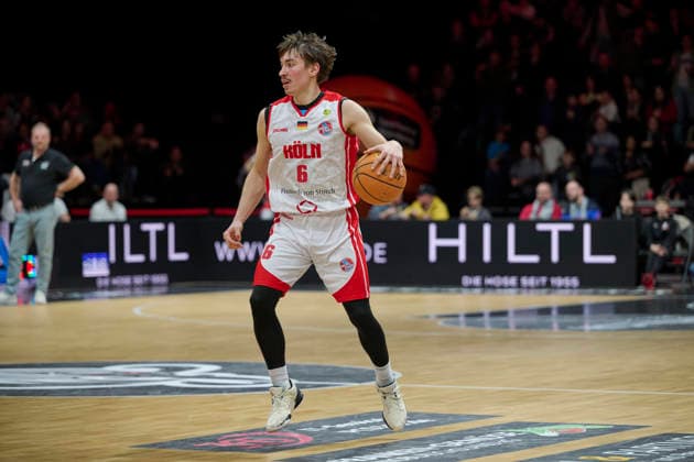 Nürnberg Falcons BC vs. RheinStars Köln, Basketball, 2. Basketball Bundesliga, Bundesliga, Barmer Liga, Pro-Serie A, Nürnberg, KIA Metropol Arena 30nullvier Photographie Nürnberg KIA Metropol Arena Bayern Deutschland Copyright: xAmerican-Football.Networkx