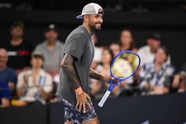TENNIS BRISBANE INTERNATIONAL, Nick Kyrgios in action during day 1 of the Brisbane International tennis tournament at Pat Rafter Arena in Brisbane, Sunday, January 4, 2026. ( NO ARCHIVING, EDITORIAL USE ONLY BRISBANE QUEENSLAND AUSTRALIA  Copyright: xZAINxMOHAMMEDx 20260104146471467858
