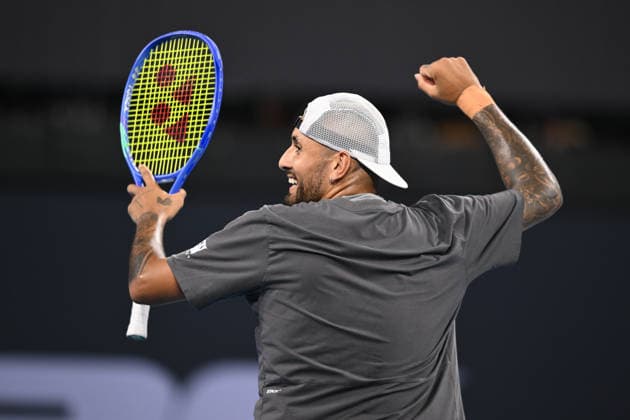 TENNIS BRISBANE INTERNATIONAL, Nick Kyrgios in action during day 1 of the Brisbane International tennis tournament at Pat Rafter Arena in Brisbane, Sunday, January 4, 2026. ( NO ARCHIVING, EDITORIAL USE ONLY BRISBANE QUEENSLAND AUSTRALIA  Copyright: xZAINxMOHAMMEDx 20260104190981879085