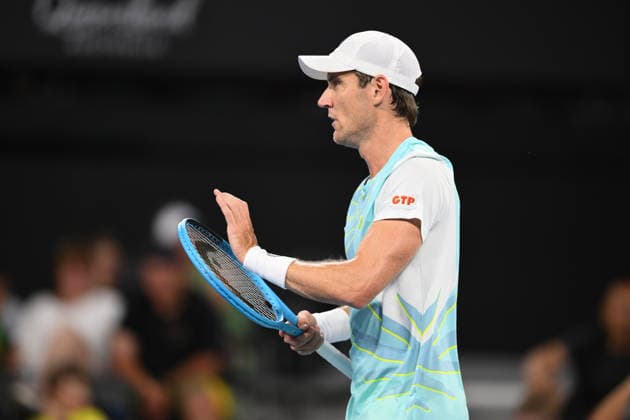 TENNIS BRISBANE INTERNATIONAL, Matthew Ebden in action during day 1 of the Brisbane International tennis tournament at Pat Rafter Arena in Brisbane, Sunday, January 4, 2026. ( NO ARCHIVING, EDITORIAL USE ONLY BRISBANE QUEENSLAND AUSTRALIA  Copyright: xZAINxMOHAMMEDx 20260104135265846838