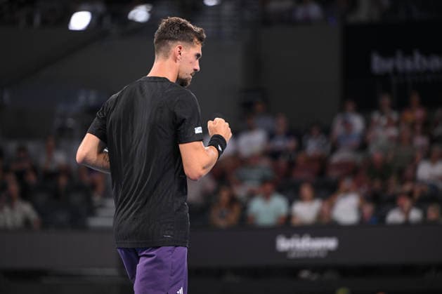 TENNIS BRISBANE INTERNATIONAL, Thanasi Kokkinakis in action during day 1 of the Brisbane International tennis tournament at Pat Rafter Arena in Brisbane, Sunday, January 4, 2026. ( NO ARCHIVING, EDITORIAL USE ONLY BRISBANE QUEENSLAND AUSTRALIA  Copyright: xZAINxMOHAMMEDx 20260104147247740862
