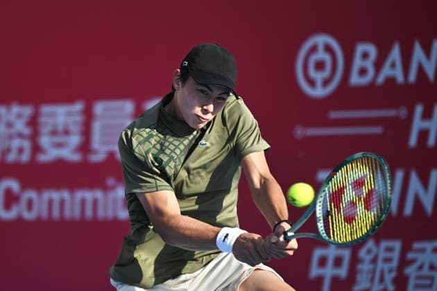 Hong Kong Tennis Open - Day 1 Kai Thompson, a Hong Kong tennis player, during a match at the Hong Kong Tennis Open on January 4, 2026 in Hong Kong. (Photo by Kobe Li Nexpher Images) Hong Kong