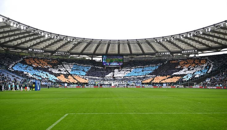 As Roma 04 01 2026 - campionato di calcio serie A Lazio-Napoli foto Antonello Sammarco Image nella foto: coreografia tifosi Lazio 