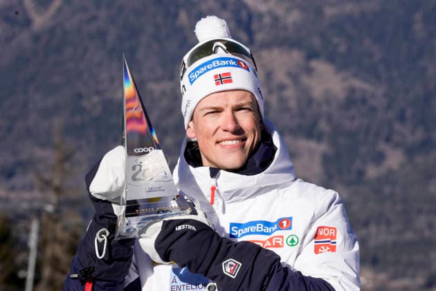 Ski Tour 2025 26 Stage 6 Alpe Cermis, Italy 20260104. Winner of the Tour de ski 2025 26 Johannes Hoflot Klaebo in the finish area after the final stage up the monster hill in Alpe Cermis in Val di Fiemme. Photo: Terje Pedersen NTB Alpe Cermis Italy EDITORIAL USE ONLY. RESTRICTED USE FOR BETTING COMPANIES Ref:_SPOjTafs1P0gQs.jpg *** Ski Tour 2025 26 Stage 6 Alpe Cermis, Italy 20260104 Winner of the Tour de ski 2025 26 Johannes Hoflot Klaebo in the finish area after the final stage up the monster hill in Alpe Cermis in Val di Fiemme Photo Terje Pedersen NTB Alpe Cermis Italy EDITORIAL USE ONLY RESTRICTED USE FOR BETTING COMPANIES  Copyright: xTerjexPedersenx xNTBx