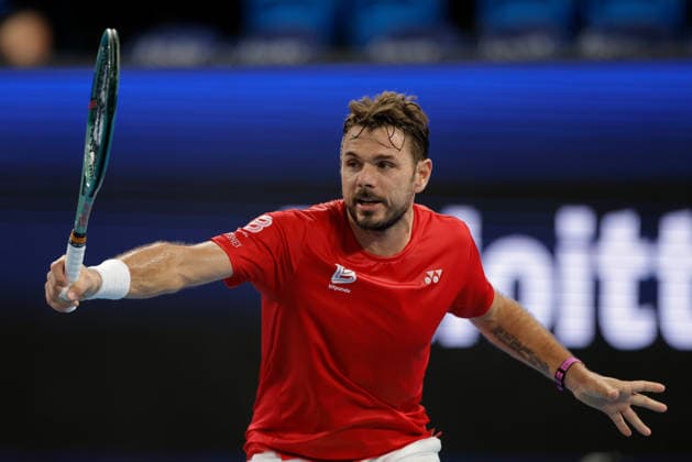 TENNIS UNITED CUP PERTH, Stan Wawrinka of Switzerland in action against Flavio Cobolli of Italy during the United Cup day three match between Italy and Switzerland at RAC Arena in Perth, Sunday, January 4, 2026. ( NO ARCHIVING, EDITORIAL USE ONLY PERTH WESTERN AUSTRALIA AUSTRALIA  Copyright: xRICHARDxWAINWRIGHTx 20260104144941436151