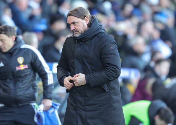 Premier League Leeds United v Manchester United, ManU Daniel Farke manager of Leeds United leaves field at half time with score all even during the Premier League match Leeds United vs Manchester United at Elland Road, Leeds, United Kingdom, 4th January 2026 (Photo by Richard Bierton News Images) Leeds Elland Road West Yorkshire United Kingdom Copyright: xRichardxBierton NewsxImagesx