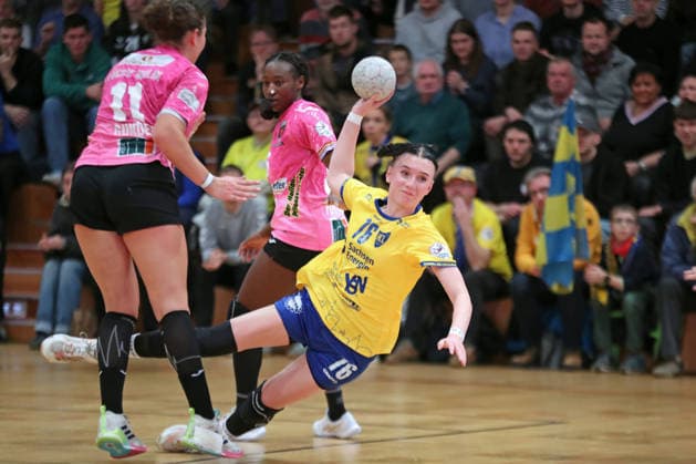 Handball, 2. Alsco HBF: HC Leipzig - Füchse Berlin; 04.01.2026 Lisa Lammich (76, HC Leipzig) wirft. 2. Alsco Handball Bundesliga Frauen, HBF, Saison 2025 2026, 12. Spieltag: HC Leipzig vs. Füchse Berlin am 04.01.2026 in der Sporthalle Brüderstraße Leipzig. Copyright: xBEAUTIFULxSPORTS JanxKaeferx