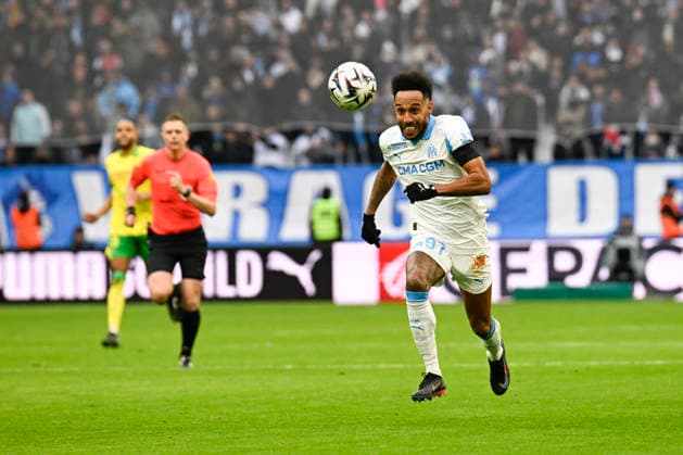 FOOTBALL : Olympique de Marseille VS FC Nantes - Ligue 1 McDonald s - 04 01 2026 Pierre-Emerick Aubameyang (OM) - Ligue 1 McDonald™s match between Olympique de Marseille and Football Club de Nantes on January 04, 2026 at the Orange Velodrome Stadium in Marseille. MarseilleFrance  Copyright: xWilliamxCannarellax