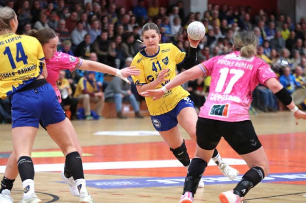Handball, 2. Alsco HBF: HC Leipzig - Füchse Berlin; 04.01.2026 Wiebke Meyer (41, HC Leipzig). 2. Alsco Handball Bundesliga Frauen, HBF, Saison 2025 2026, 12. Spieltag: HC Leipzig vs. Füchse Berlin am 04.01.2026 in der Sporthalle Brüderstraße Leipzig. Copyright: xBEAUTIFULxSPORTS JanxKaeferx