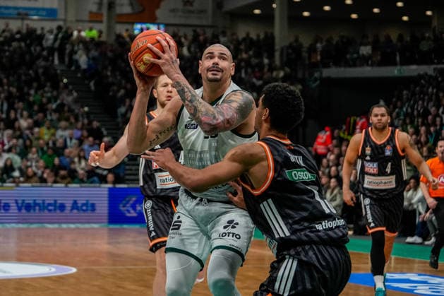 04.01.2026, xdaymx, Basketball easyCredit BBL, Gladiators Trier - Ratiopharm Maik Zirbes (Trier) (DFL DFB REGULATIONS PROHIBIT ANY USE OF PHOTOGRAPHS as IMAGE SEQUENCES and or QUASI-VIDEO) Trier