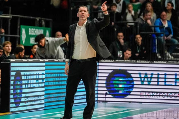 04.01.2026, xdaymx, Basketball easyCredit BBL, Gladiators Trier - Ratiopharm Ty Harrelson (Ulm) (DFL DFB REGULATIONS PROHIBIT ANY USE OF PHOTOGRAPHS as IMAGE SEQUENCES and or QUASI-VIDEO) Trier