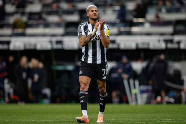 Newcastle United v Crystal Palace, Premier League Joelinton of Newcastle United at full time during the Premier League match between Newcastle United and Crystal Palace at St. James s Park, Newcastle, UK on 4 January 2026. Newcastle St. James s Park Tyne and Wear UK Editorial use only DataCo restrictions apply See www.football-dataco.com , Copyright: xCraigxCowanx PSI-23512-0074
