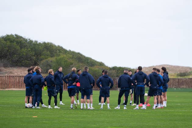 Die Spieler von Darmstadt beim Training, ESP, SV Darmstadt 98, Fussball, 2. Bundesliga, Trainingslager in El Saler, 1. Tag, 04.01.2026. ESP, SV Darmstadt 98, Fussball, 2. Bundesliga, Trainingslager in El Saler, 1. Tag, 04.01.2026. El Saler