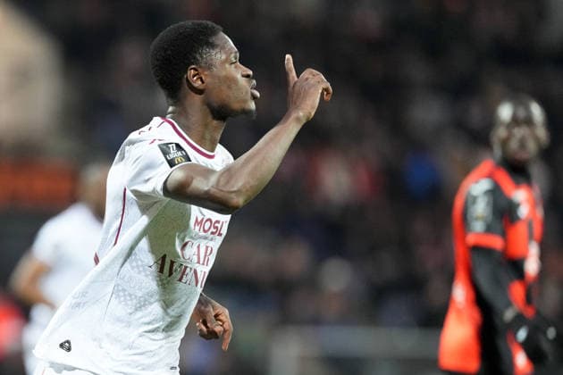 FC Lorient v FC Metz - Ligue 1 McDonald s 2025 2026 38 Sadibou SANE (fcm) during the Ligue 1 McDonald s match between Lorient and Metz at Stade du Moustoir on January 4, 2026 in Lorient, France. Lorient France  Copyright: xFEPx 776348240