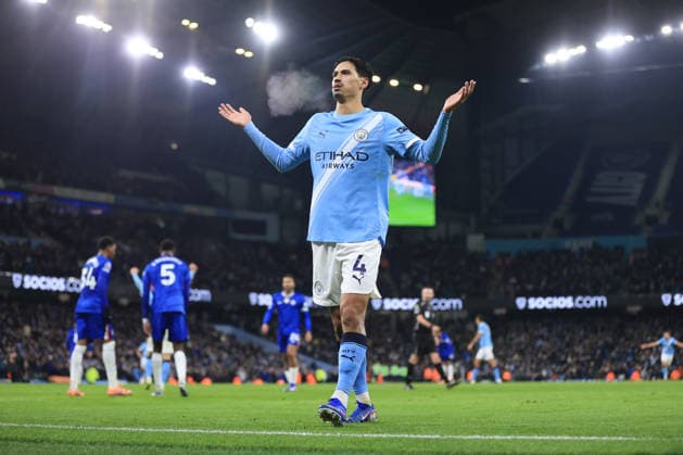 Football - Premier League - Manchester City v Chelsea 4th January 2026 - Premier League - Manchester City v Chelsea - Tijjani Reijnders of Manchester City celebrates after scoring their 1st goal - Photo: Simon Stacpoole Offside. Manchester UK Copyright: xSimonxStacpoolexOffside