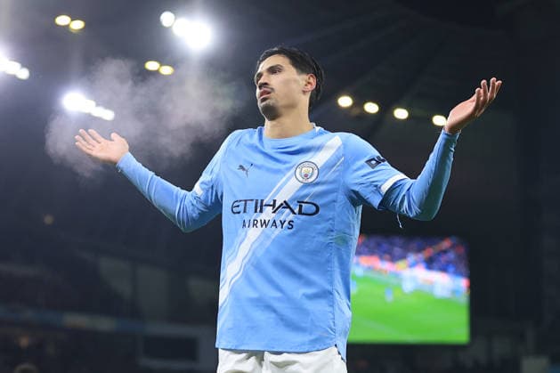 Football - Premier League - Manchester City v Chelsea 4th January 2026 - Premier League - Manchester City v Chelsea - Tijjani Reijnders of Manchester City celebrates after scoring their 1st goal - Photo: Simon Stacpoole Offside. Manchester UK Copyright: xSimonxStacpoolexOffside