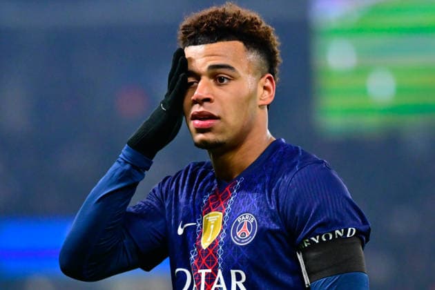 FOOTBALL : PSG vs PFC - Ligue1 - 04 01 2026 Desire Doue ( 14 - PSG ) reacts during the Ligue 1 match between Paris Saint Germain and Paris Football Club at Parc Des Princes on January 04 , 2026 in Paris, France. ( Photo by Federico Pestelini PsnewZ ) - ParisFrance  Copyright: xFedericoxPestelinix