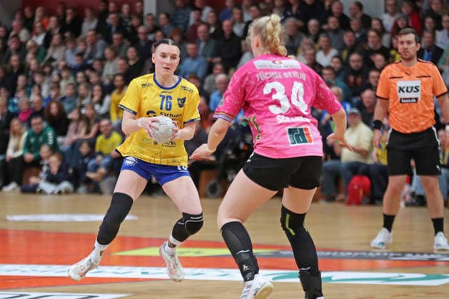 Handball, 2. Alsco HBF: HC Leipzig - Füchse Berlin; 04.01.2026 Lisa Lammich (76, HC Leipzig). 2. Alsco Handball Bundesliga Frauen, HBF, Saison 2025 2026, 12. Spieltag: HC Leipzig vs. Füchse Berlin am 04.01.2026 in der Sporthalle Brüderstraße Leipzig. Copyright: xBEAUTIFULxSPORTS JanxKaeferx