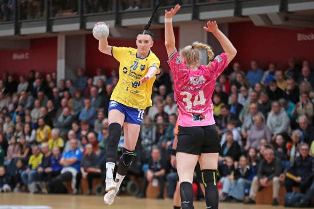 Handball, 2. Alsco HBF: HC Leipzig - Füchse Berlin; 04.01.2026 Lisa Lammich (76, HC Leipzig). 2. Alsco Handball Bundesliga Frauen, HBF, Saison 2025 2026, 12. Spieltag: HC Leipzig vs. Füchse Berlin am 04.01.2026 in der Sporthalle Brüderstraße Leipzig. Copyright: xBEAUTIFULxSPORTS JanxKaeferx