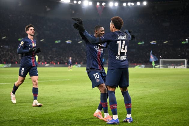 Paris Saint-Germain v Paris FC - Ligue 1 McDonald s 2025 2026 10 Ousmane DEMBELE (psg) - 14 Desire DOUE (psg) during the Ligue 1 McDonald s match between Paris Saint-Germain and Paris FC at Parc des Princes on January 4, 2026 in Paris, France. Paris France  Copyright: xFEPx 776348245