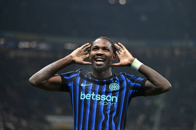 Marcus Thuram of Fc Inter celebrating after a goal during the Italian Serie A football match between Inter FC Internazionale and Bologna FC on January 4th 2026 at Giuseppe Meazza San Siro Siro stadium in Milan, Italy  Copyright: xTizianoxBallabio IPAxSportx xipa-agency.netx xx IPA_69697309 IPA_Agency_IPA69697309