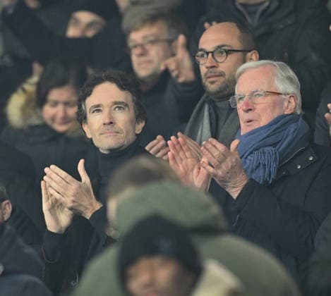 PSG v Paris FC - French Ligue 1 PARIS, FRANCE - JANUARY 4: CEO of Christian Dior Antoine Arnault (L) and French former Prime Minister Michel Barnier (R) attends during the French Ligue 1 (L1) football match between Paris Saint-Germain (PSG) and Paris FC at Parc des Princes stadium in Paris, France on January 4, 2026. Mustafa Yalcin Anadolu Paris France. Editorial use only. Please get in touch for any other usage.  Copyright: x2026xAnadoluxMustafaxYalcinx