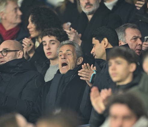 PSG v Paris FC - French Ligue 1 PARIS, FRANCE - JANUARY 4: Former French President Nicolas Sarkozy (C) attends during the French Ligue 1 (L1) football match between Paris Saint-Germain (PSG) and Paris FC at Parc des Princes stadium in Paris, France on January 4, 2026. Mustafa Yalcin Anadolu Paris France. Editorial use only. Please get in touch for any other usage.  Copyright: x2026xAnadoluxMustafaxYalcinx
