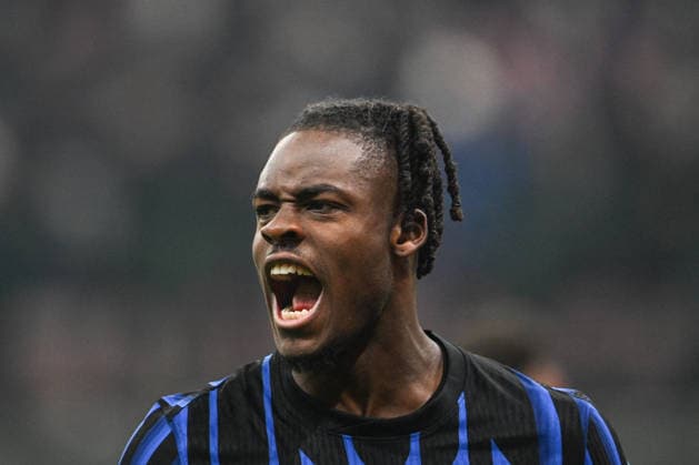 CALCIO - Serie A - Inter - FC Internazionale vs Bologna FC Yann Bisseck of Fc Inter celebrating after a goal during the Italian Serie A football match between Inter FC Internazionale and Bologna FC on January 4th 2026 at Giuseppe Meazza San Siro Siro stadium in Milan, Italy Milan Italy  Copyright: xIPAxSport ABACAx