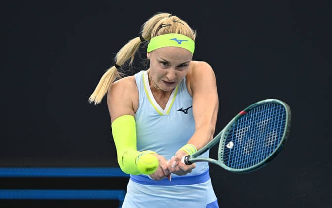 TENNIS BRISBANE INTERNATIONAL, Rebecca Sramkova of Slovakia in action against Kimberly Birrell of Australia during day two of the Brisbane International tennis tournament at Pat Rafter Arena in Brisbane, Monday, January 5, 2026. ( NO ARCHIVING, EDITORIAL USE ONLY BRISBANE QUEENSLAND AUSTRALIA  Copyright: xDARRENxENGLANDx 20260105188163175803