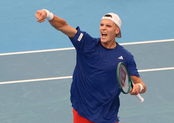 January 5, 2026, Sydney, New South Wales, Australia: JAKUB MENSIK of Czech Republic after the match against C. Ruud of Norway in the single match group D during the United Cup at Ken Rosewall Arena, Sydney, Australia. Sydney Australia - ZUMAc278 20260105_zsp_c278_027 Copyright: xMarcinxCholewinskix