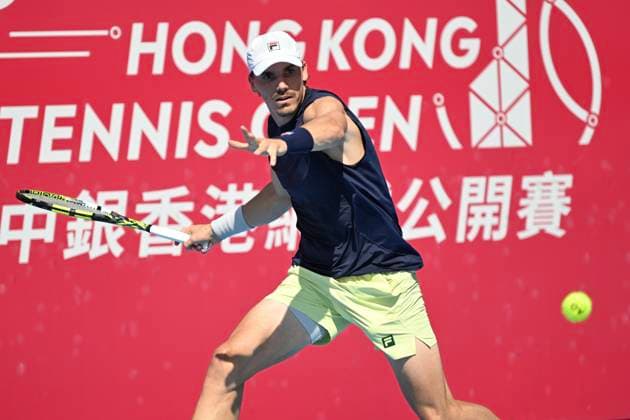 Hong Kong Tennis Open - Day 2 Patrick Kypson, an American tennis player, during a match at the Hong Kong Tennis Open WTA, Tennis Damen 250) on January 5, 2026 in Hong Kong. (Photo by Kobe Li Nexpher Images) Hong Kong