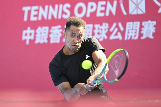 Hong Kong Tennis Open - Day 2 Michael Mmoh, an American tennis player, during a match at the Hong Kong Tennis Open WTA, Tennis Damen 250) on January 5, 2026 in Hong Kong. (Photo by Kobe Li Nexpher Images) Hong Kong