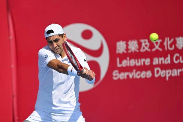 Hong Kong Tennis Open - Day 2 Alejandro Tabilo, a Chilean tennis player, during a match at the Hong Kong Tennis Open WTA, Tennis Damen 250) on January 5, 2026 in Hong Kong. (Photo by Kobe Li Nexpher Images) Hong Kong
