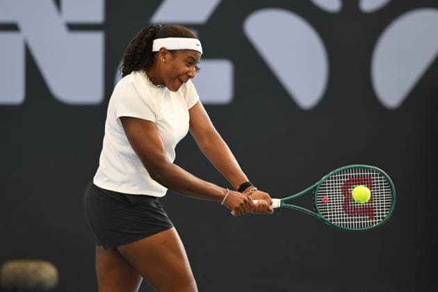 TENNIS BRISBANE INTERNATIONAL, Hailey Baptiste of The United States in action against Yulia Putintseva of Kazakhstan during day two of the Brisbane International tennis tournament at Pat Rafter Arena in Brisbane, Monday, January 5, 2026. ( NO ARCHIVING, EDITORIAL USE ONLY BRISBANE QUEENSLAND AUSTRALIA  Copyright: xZAINxMOHAMMEDx 20260105193257500808