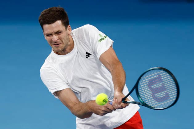 TENNIS UNITED CUP SYDNEY, Hubert Hurkacz of team Poland plays a backhand in his Group F singles match against Alexander Zverev of Team Germany during day four of the 2026 United Cup at Ken Rosewall Arena in Sydney, Monday, January 5, 2026. ( NO ARCHIVING, EDITORIAL USE ONLY SYDNEY NEW SOUTH WALES AUSTRALIA  Copyright: xMARKxEVANSx 20260105154207960238