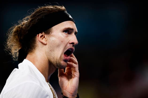TENNIS UNITED CUP SYDNEY, Alexander Zverev of team Germany looks on in his Group F singles match against Hubert Hurkacz of team Polandduring day four of the 2026 United Cup at Ken Rosewall Arena in Sydney, Monday, January 5, 2026. ( NO ARCHIVING, EDITORIAL USE ONLY SYDNEY NEW SOUTH WALES AUSTRALIA  Copyright: xMARKxEVANSx 20260105133563312592