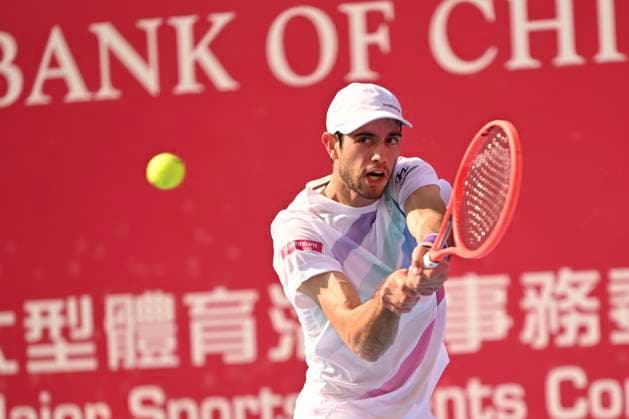 Hong Kong Tennis Open - Day 2 Nuno Borges, a Portuguese tennis player, during a match at the Hong Kong Tennis Open WTA, Tennis Damen 250) on January 5, 2026 in Hong Kong. (Photo by Kobe Li Nexpher Images) Hong Kong