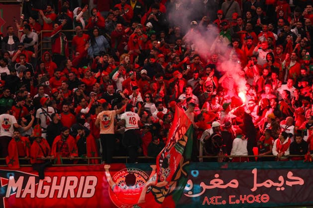 TotalEnergies CAF AFACON Morocco 2025 - Mrorocco - Tanzania - Satde Moulay Abdellah- Rabat - Morocco A Moroccan s supporter reacts prior to the Africa Cup of Nations (CAN) 2025 Round 16 Match during the Africa Cup of Nations (CAN) 2025 match between Morocco and Tanzania at the Stade Moulay Abdellah Rabat on January 04, 2026. Copyright: xloulidiphotox